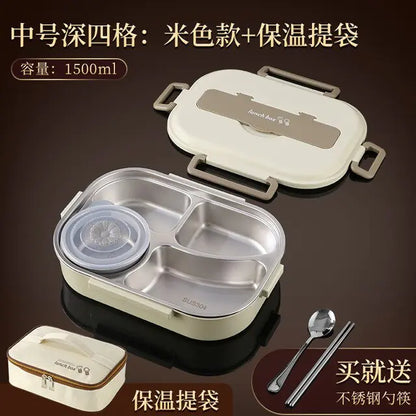 304 stainless steel compartment insulated lunch box