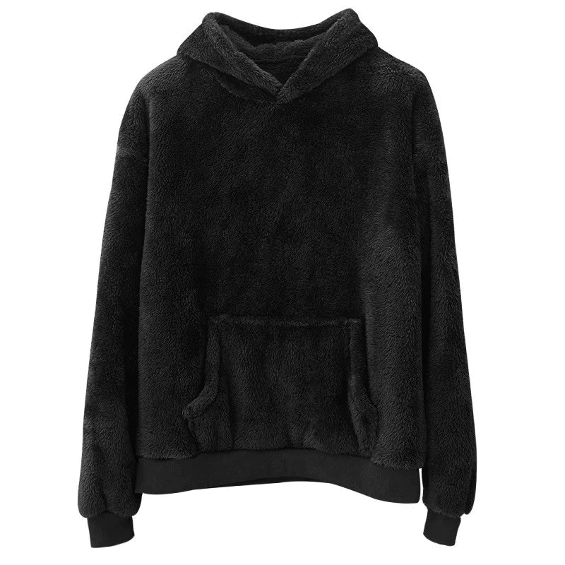 Men's Double-Sided Velvet Hooded Sweater