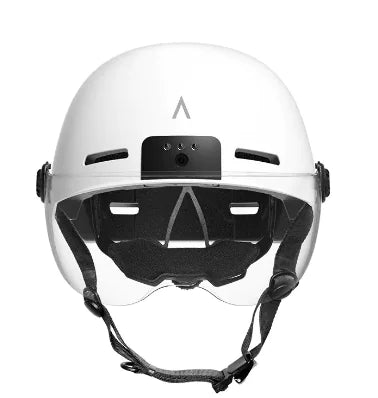 Camera Helmet Recorder Motorcycle Helmet with built-in camera, ergonomic design, and high-visibility goggles.