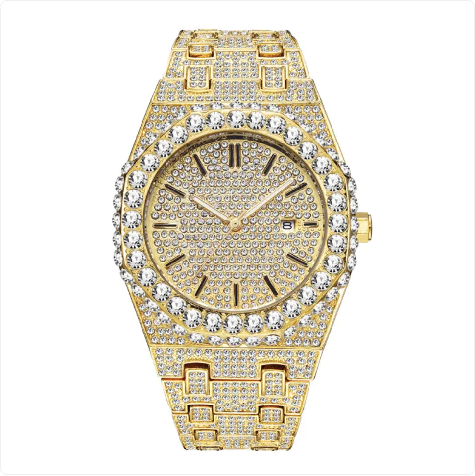 Men's Fashion Starry Diamond Quartz Watch