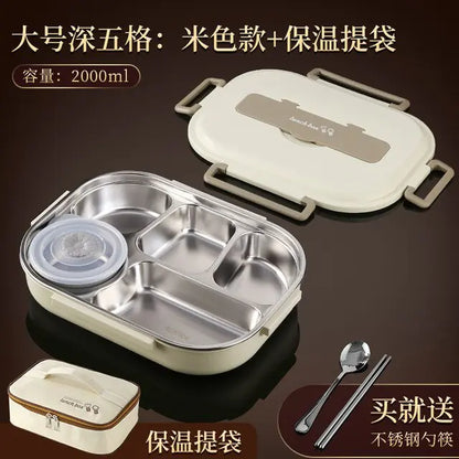 304 stainless steel compartment insulated lunch box