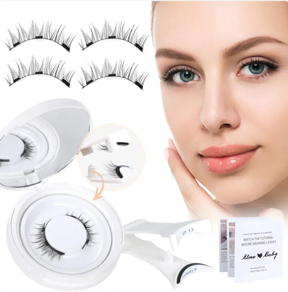 Natural Magnetic Suction False Eyelashes - Super Soft Mink Hair