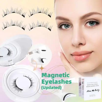 Natural Magnetic Suction False Eyelashes - Super Soft Mink Hair