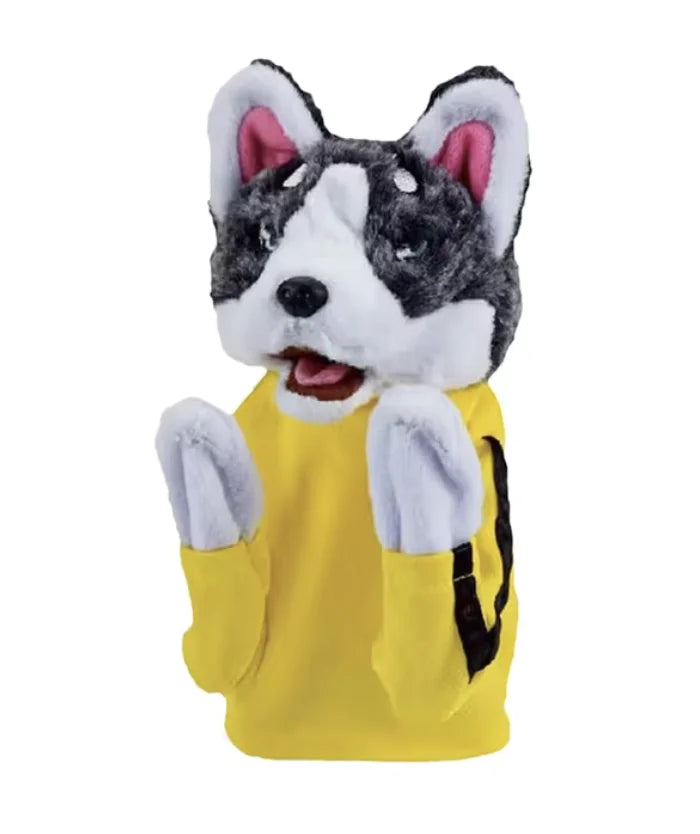 Interactive Plush Animal Dog Toy - Hand Puppet Gloves