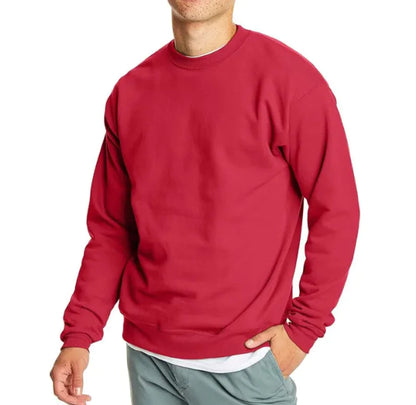 Solid Color Fashion Personality Round Neck Men's Top