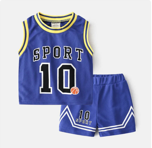 Children's Summer Basketball Clothing Set – Boys' Vest and Shorts Two-Piece