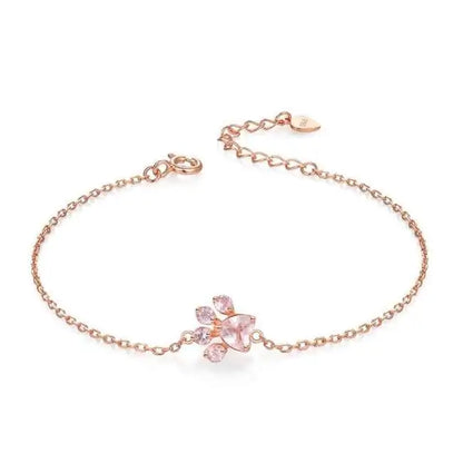 Rose Gold Paw Bracelet